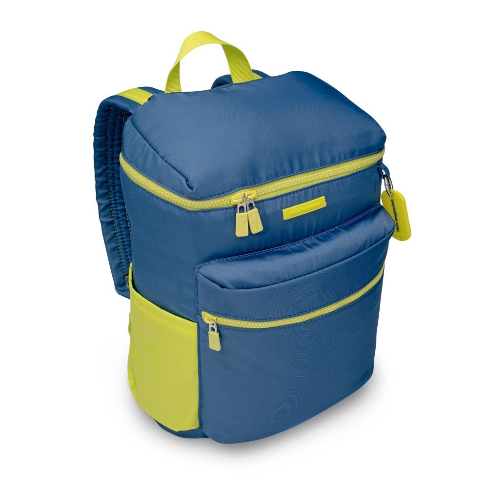Mochila Infantil Escolar Daily Azul Neon Imaginarium para Notebook Laptop 14 Polegadas