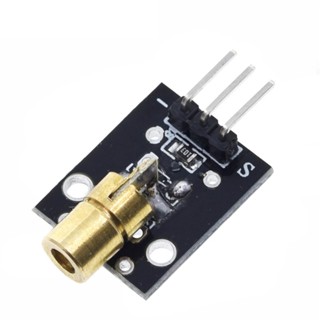 Modulo Laiser 3pin 650nm Emissor Laser para Prototipação Projetos Eletrônicos Alarme Sistema de Segurança Arduíno KY-008