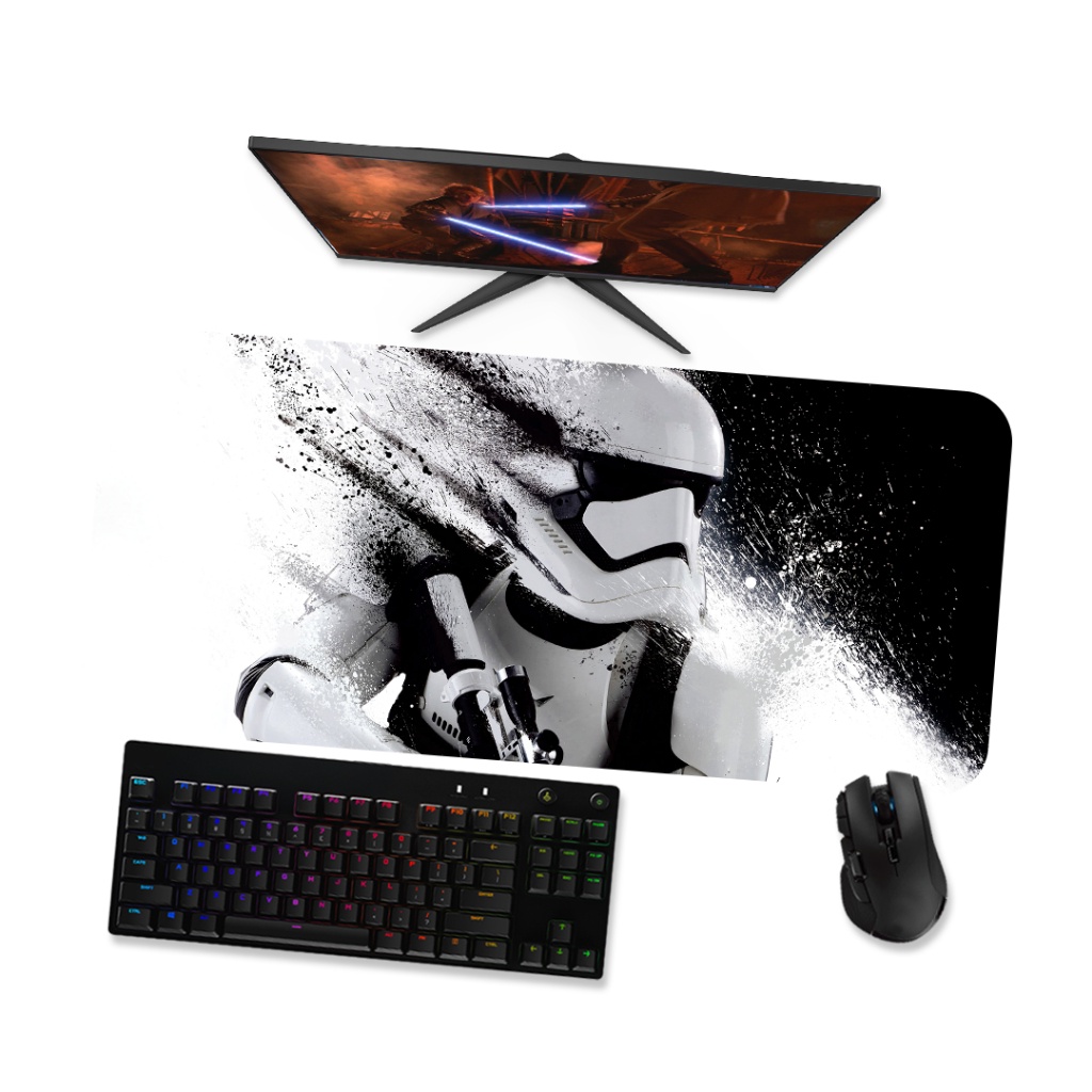 Mouse Pad Gamer Grande STAR WARS  STORM TROOPER 3 90x40 80x40 60x40 70x30 45x40