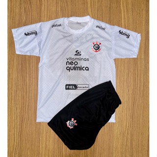 Conjunto infantil juvenil futebol Corinthians Tam 02 ao 14