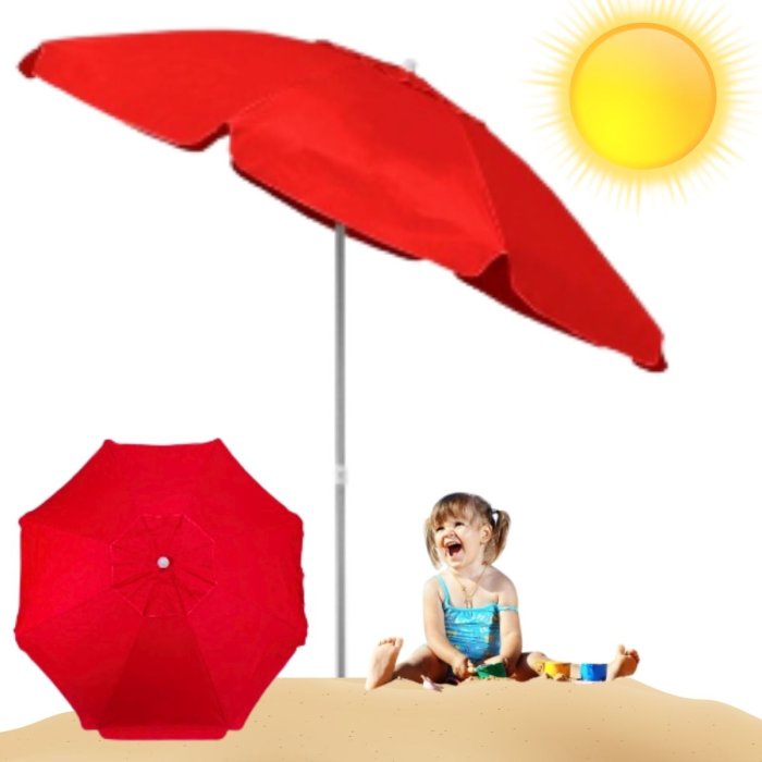 Guarda sol Articulado Praia E Piscina Articulável Piscina Pesca Camping Verão 1,50 metros