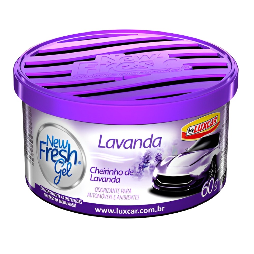 ODORIZADOR GEL LAVANDA 60G 4745 LUXCAR em Oferta na Shopee