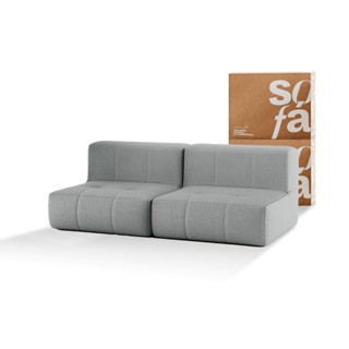 Sofá 2 lugares Modular - Sofá na Caixa em Boucle com 2 Módulos 1,72m - Sem Braços em Oferta na Shopee