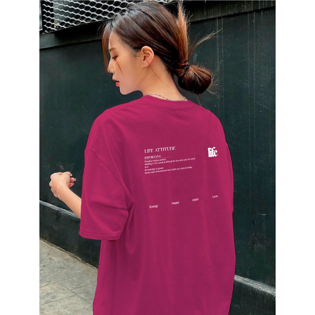T Shirt Energy Happy Joyful Love Camiseta Oversized Confortavel Algodão Casual Basica Plus Size