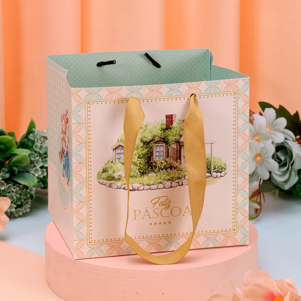 10 SACOLA PEQUENA CARINHOSA JANGO 4612 (PASCOA JANGO OUTLET) em Oferta na Shopee