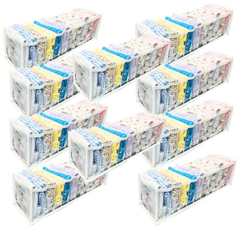 Kit 10 Colmeia Organizadora de Gavetas para bebê e calcinha