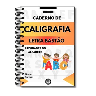 Caderno De Caligrafia Infantil Letra Bastão Para Praticar em Oferta na Shopee