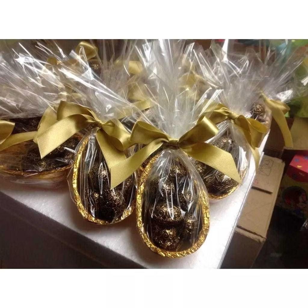 Embalagem Folha Transparente Para Ovo De Páscoa Tipo Celofane Polipropileno Doces Cestas Bolos Buque Vários Tamanhos em Oferta na Shopee