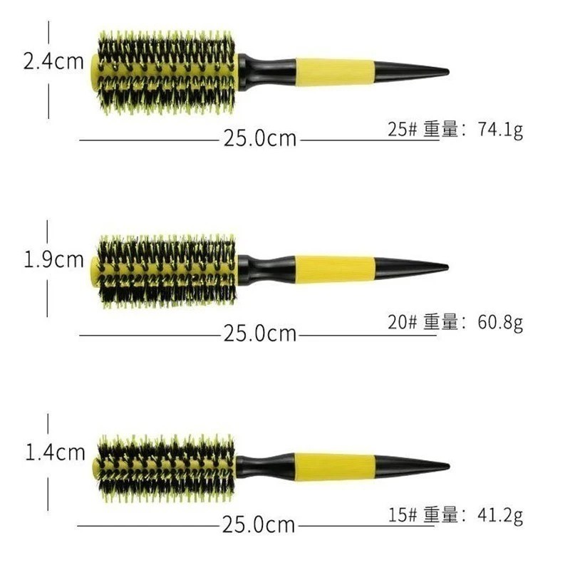 Kit 5 Pincéis para Cabelo com Cerdas Profissionais — foto 2
