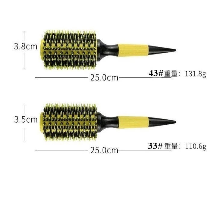 Kit 5 Pincéis para Cabelo com Cerdas Profissionais — foto 3