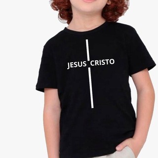 Camiseta Gospel Evangélica Camisa Infantil Cruz Jesus Para Todas As Ocasiões em Oferta na Shopee