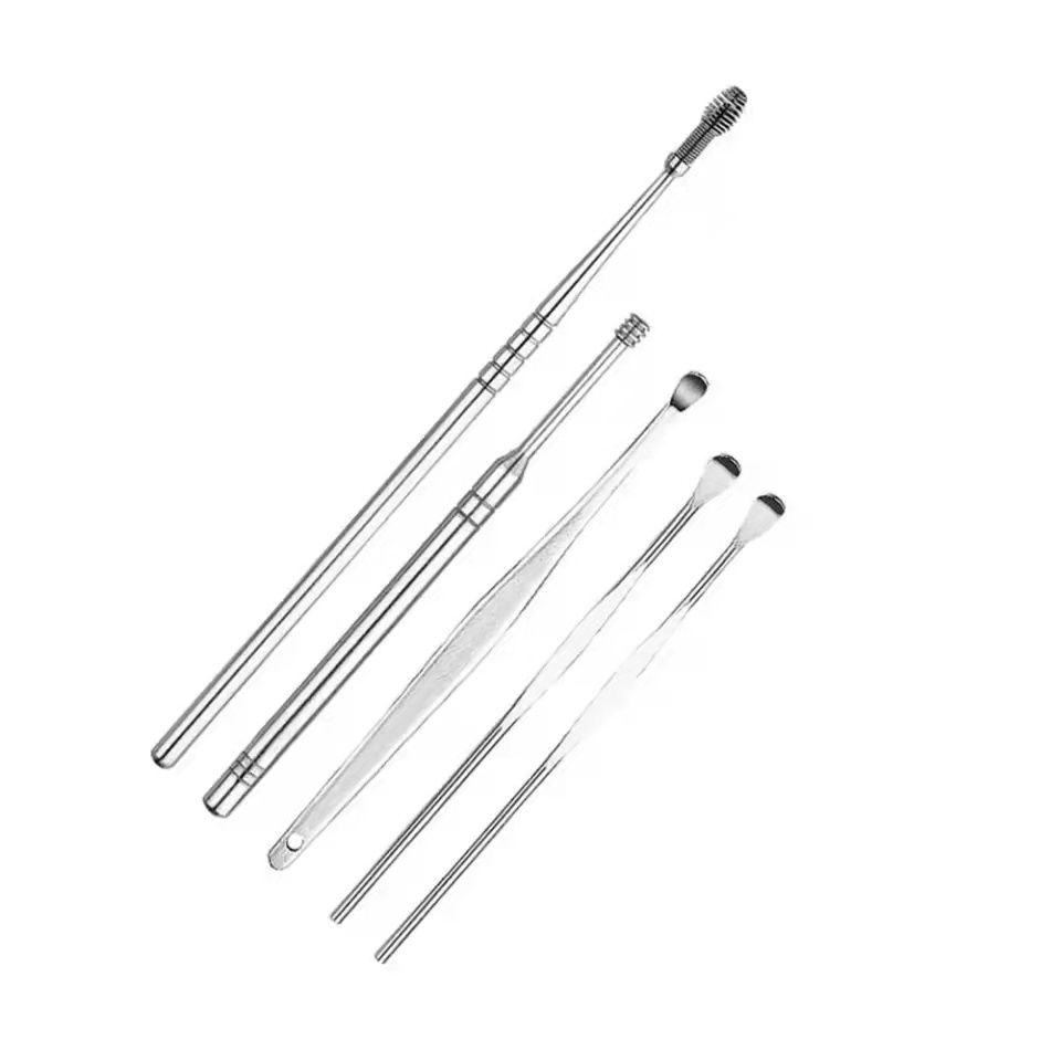 Kit 6 pçs De Limpeza De Cera / Removedor De Cera De Ouvido / Removedor De Limpeza De Cera