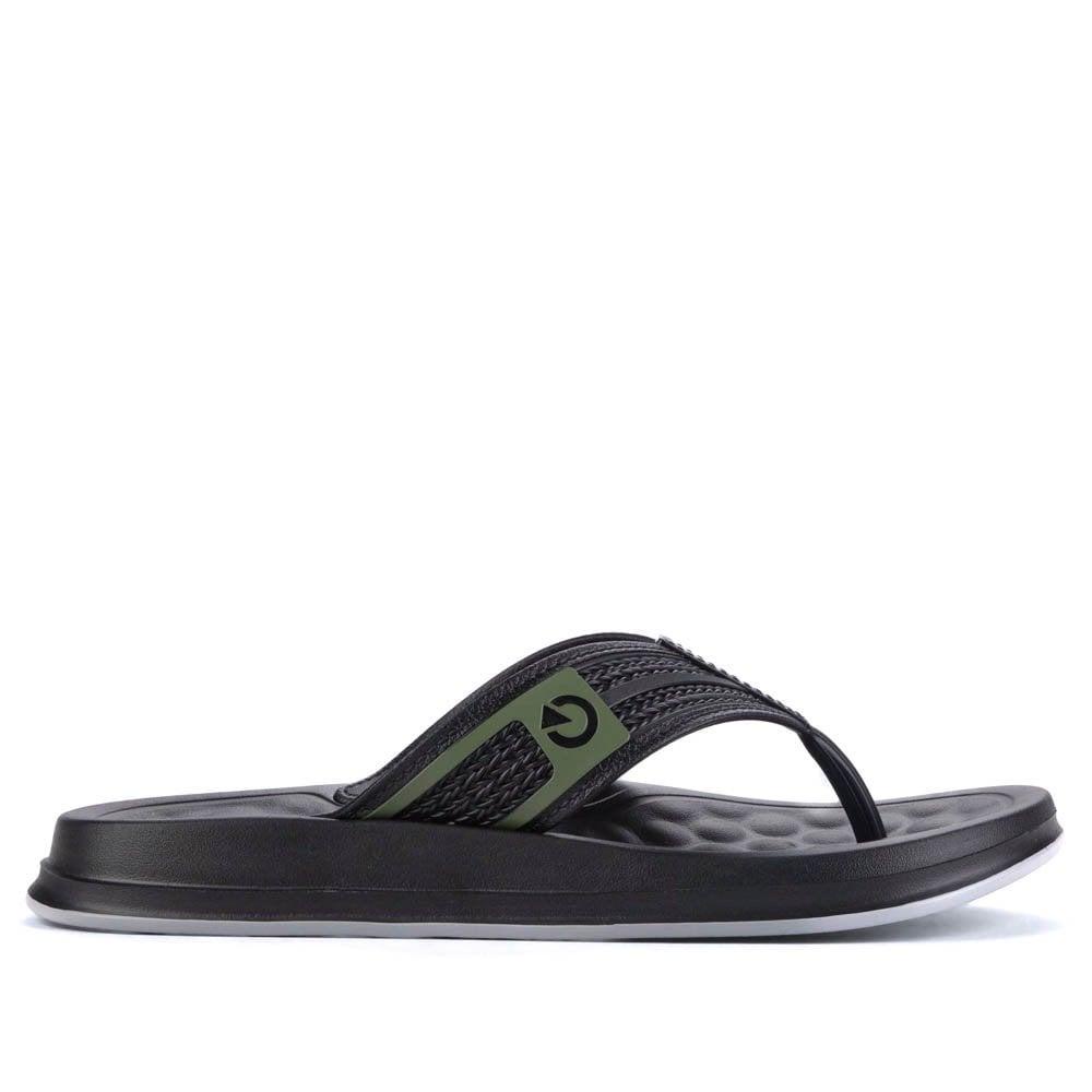 Chinelo Masculino Cartago Santiago 12209 Preto/Preto - Men Shoes