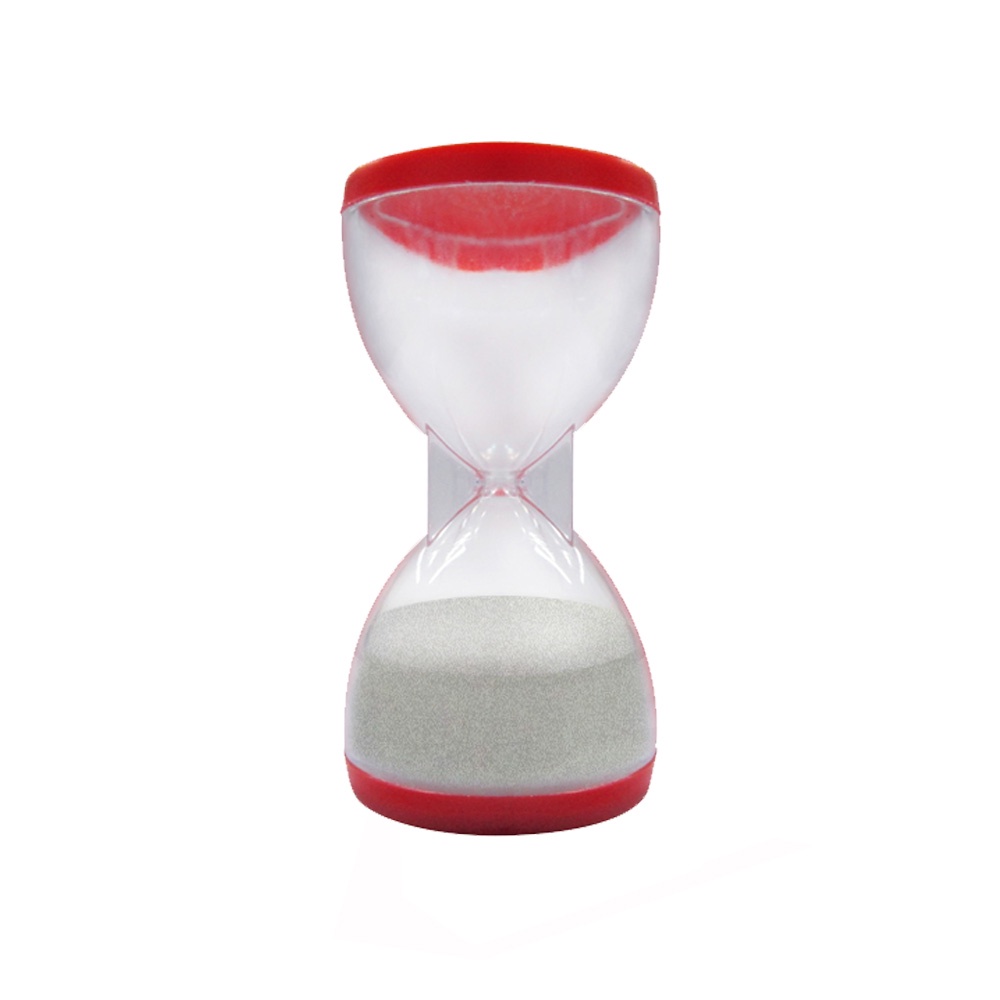 Ampulheta 140 a 160 seg. 3,5cm X 6,7cm. Tampa Vermelha Acessório de Jogo Ludens Spirit AMP150-VM