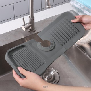 WFF Torneira De Cozinha Silicone Dreno Tapete De Drenagem Splash Protetor De Bancada Banheiro