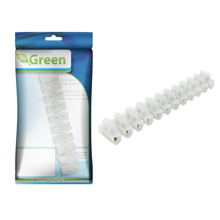10 Peças - Conector Barra Sindal 12 Posições 16mm - 30 amp