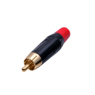 kit 10 conector plug rca macho preto alta qualidade