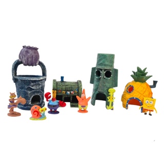 Enfeite de Aquário Turma do Bob Esponja c/10 pçs decoração em Oferta na Shopee