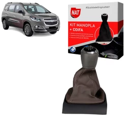 Manopla + Coifa Chevrolet Spin 2013 Até 2018 - 5 Marchas
