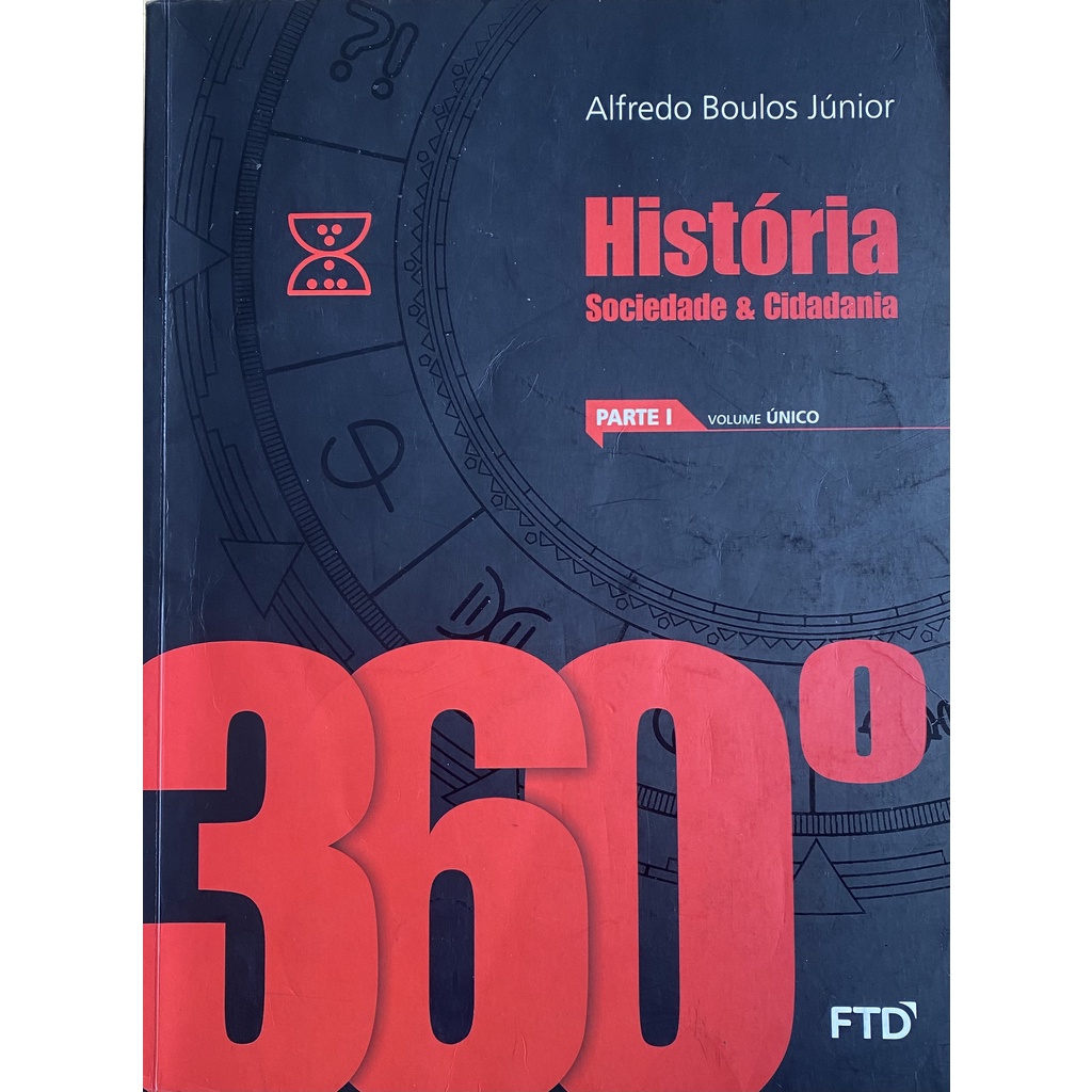 LIVRO, KIT (6), ALFREDO BOULOS JÚNIOR, 360 HISTÓRIA, PARTES 1, 2, 3, CADERNOS DE ATIVIDADES, INFOGRÁFICOS, REVISÃO