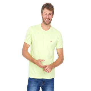 Camiseta Masculina Bordado Bordo Polo Wear Verde Claro
