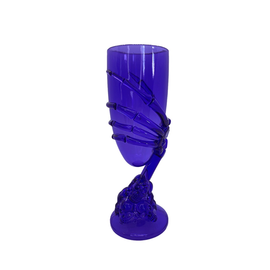 Taça de Halloween - Mão Esqueleto Roxa  - 1 unidade - Rizzo - Home & Living
