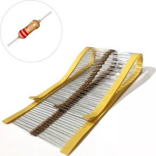 Kit 100 Unidades  Resistor 2R2 1/4W 5% Resistores Padrão Cr25 Ohms em Oferta na Shopee