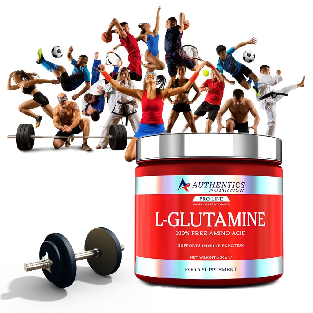 Glutamina 100% Pura Importada Glutamina Apoia função imunológica 300g