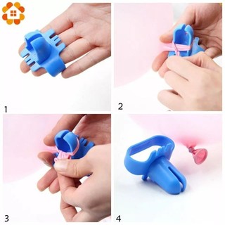 Kit 5 Amarra Balão Nó Fácil Suporte amarra Bexiga Látex Prende Balão Decoração Festas