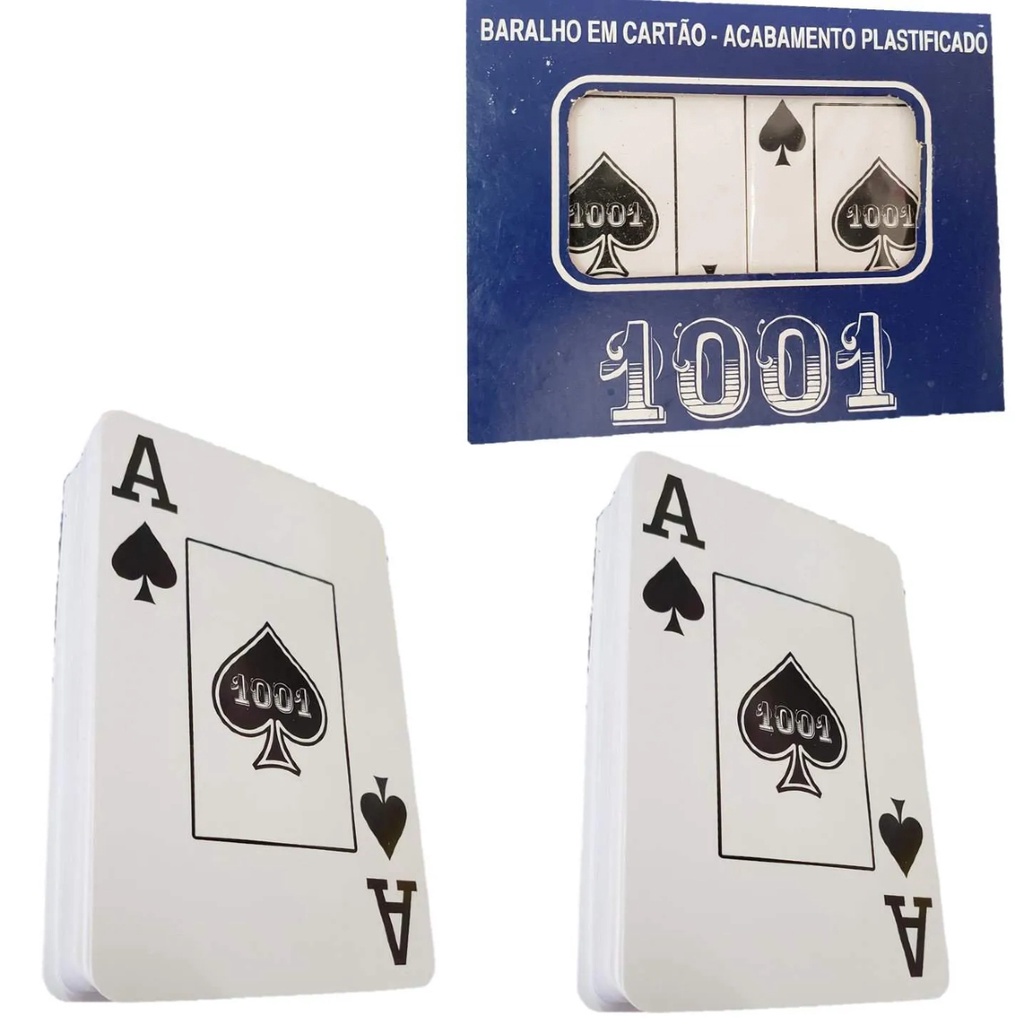 Baralho 1001 Plástico 1 Estojo com 2 Baralhos Copag - 95886