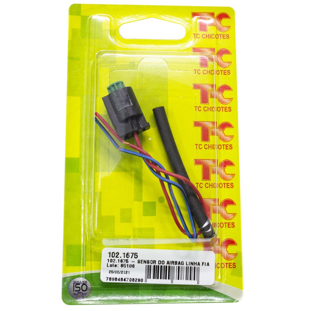 Chicote do Sensor Air Bag Fiat 2 Vias Fêmea - TC Chicotes - TC102.1675 em Oferta na Shopee