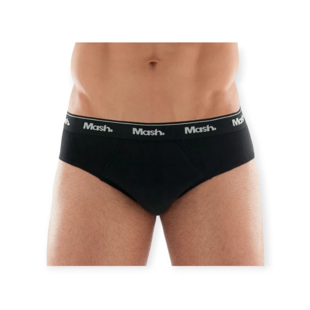 KIT 3 CUECAS SLIP ALGODÃO MASH REF:010.04