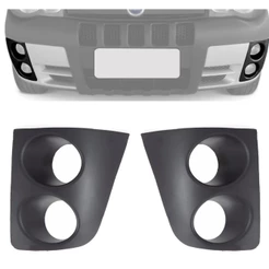 Par Moldura Farol de Milha Fiat Strada Adventure e Fire