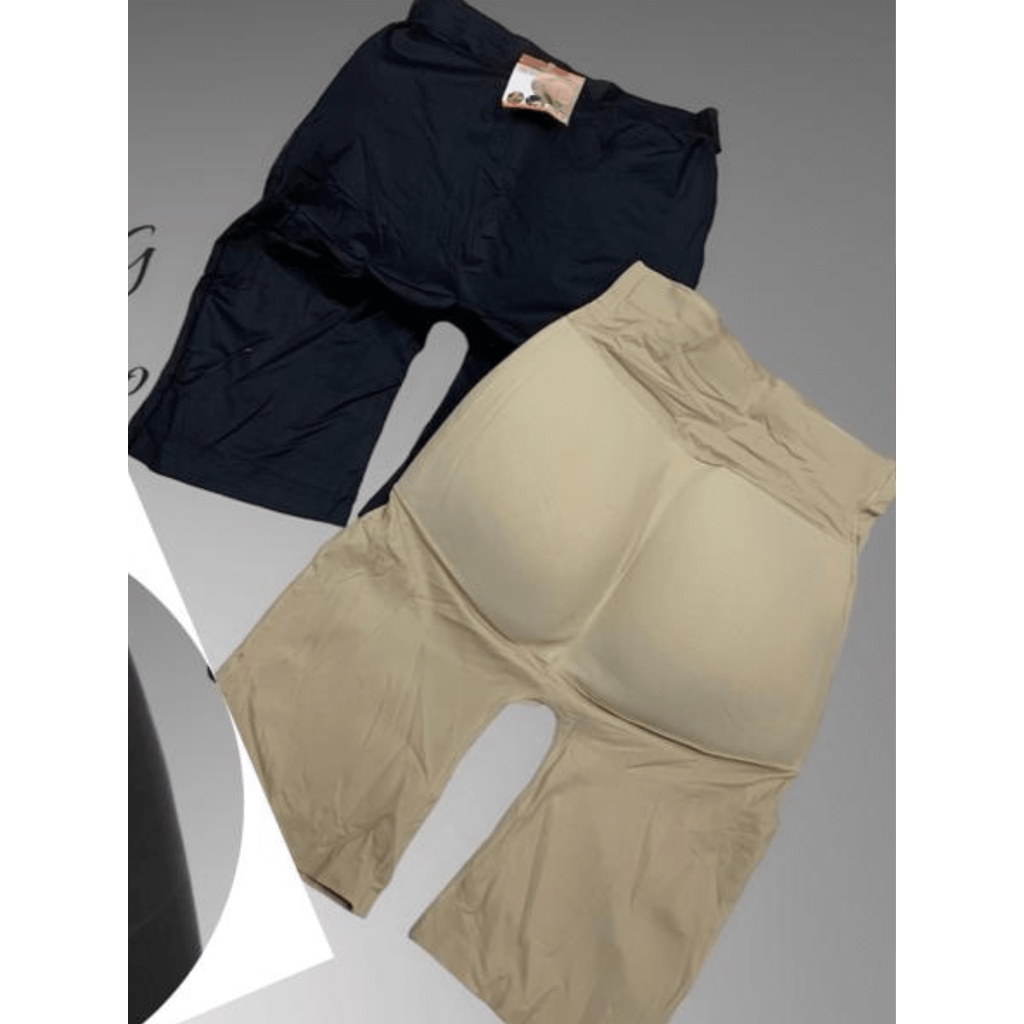 com 1 pc calcinha short com enchimento em espuma bunda bundex