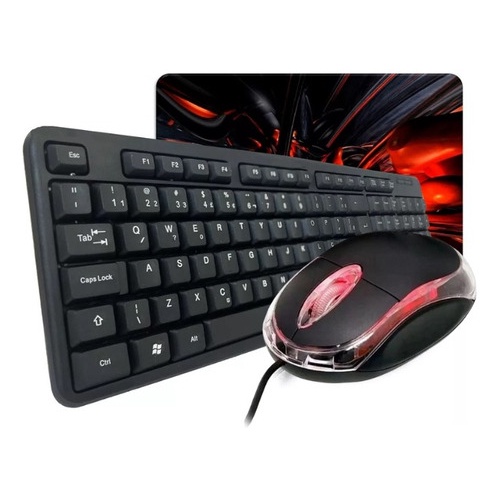 Combo Teclado Abnt2 + Mouse Usb Pc Notebook Home Office