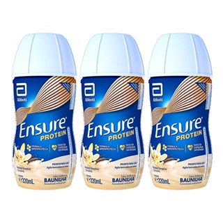 Kit 3 Ensure Protein Baunilha 220ml