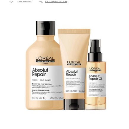 Kit  L´Oréal Absolut Repair - Shampoo 300ml + Condicionador 200ml + Óleo 10-en-1 90ml