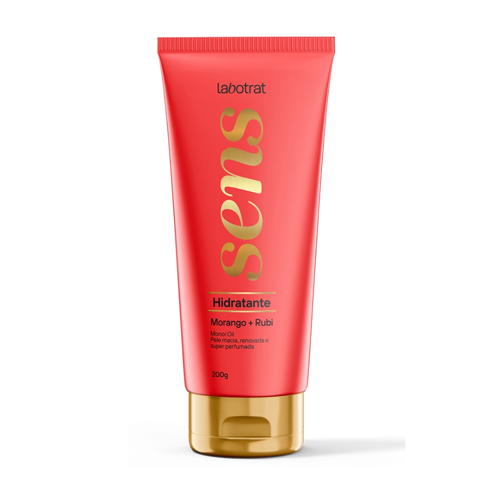 Hidratante Corporal Morango Rubi Nutre Labotrat Sens 200g em Oferta na Shopee