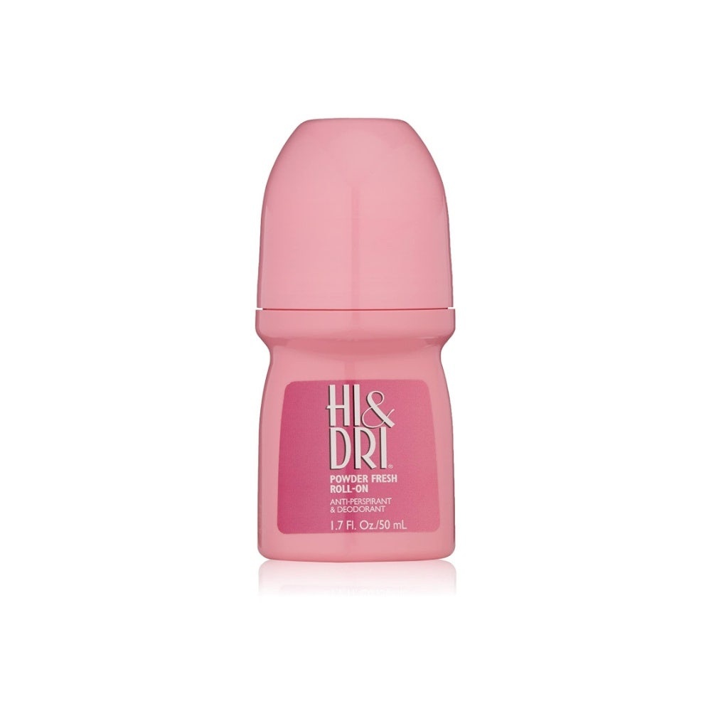 Desodorante Roll On Hi E Dri Powder Fresh Rosa 50ml em Oferta na Shopee