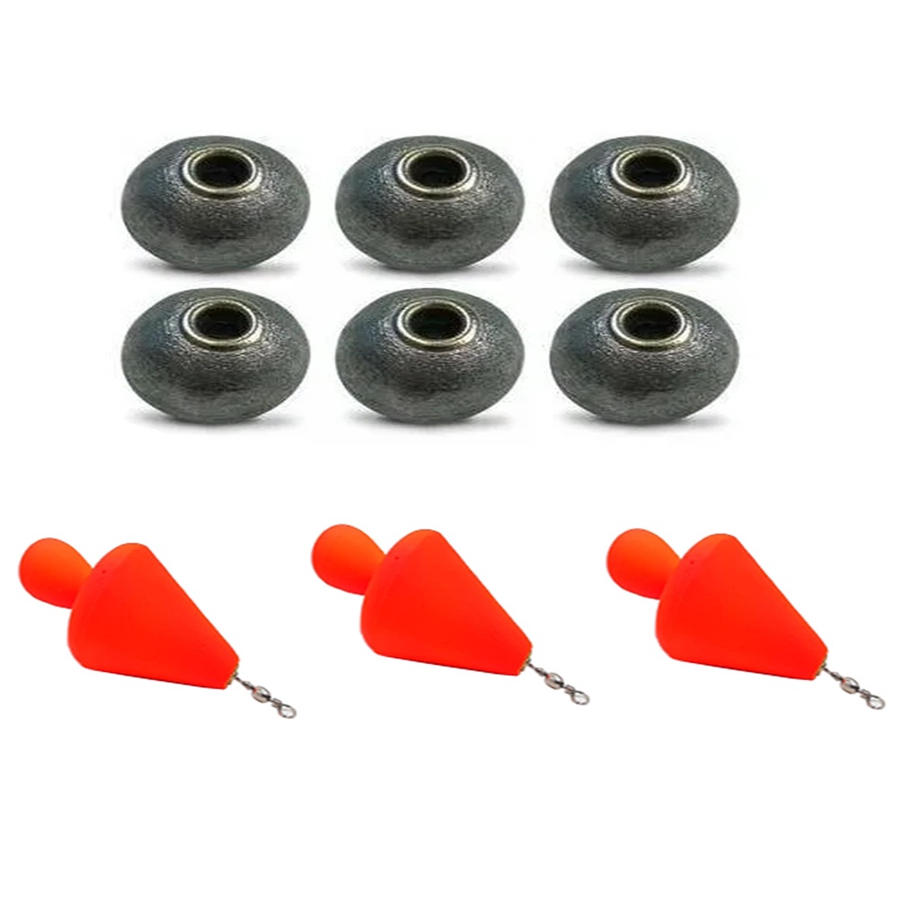 Kit Chumbada e Boia P/ Carpa Cabeçuda Poita Snaps em Oferta na Shopee