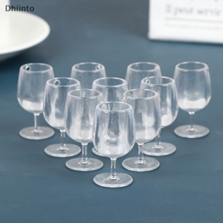 [Dhiint] 10Pcs 1 : 6 1/12 Dollhouse Miniatura Taças De Vinho Dolls House Acessórios De Cozinha Em