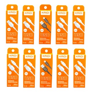 Kit 10 Cabos para Iphone/Lightning Reforçado 1M Orig Kaidi