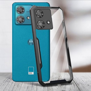 Para Motorola Edge 40 Neo Capa De Telefone Traseira Em Acrílico Transparente Coque Moto 40Neo Edge40Neo 5G Fundas De Proteção À Prova De Choque