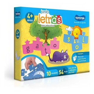Jogo Educativo Junta Letras 003163 - Toyster em Oferta na Shopee