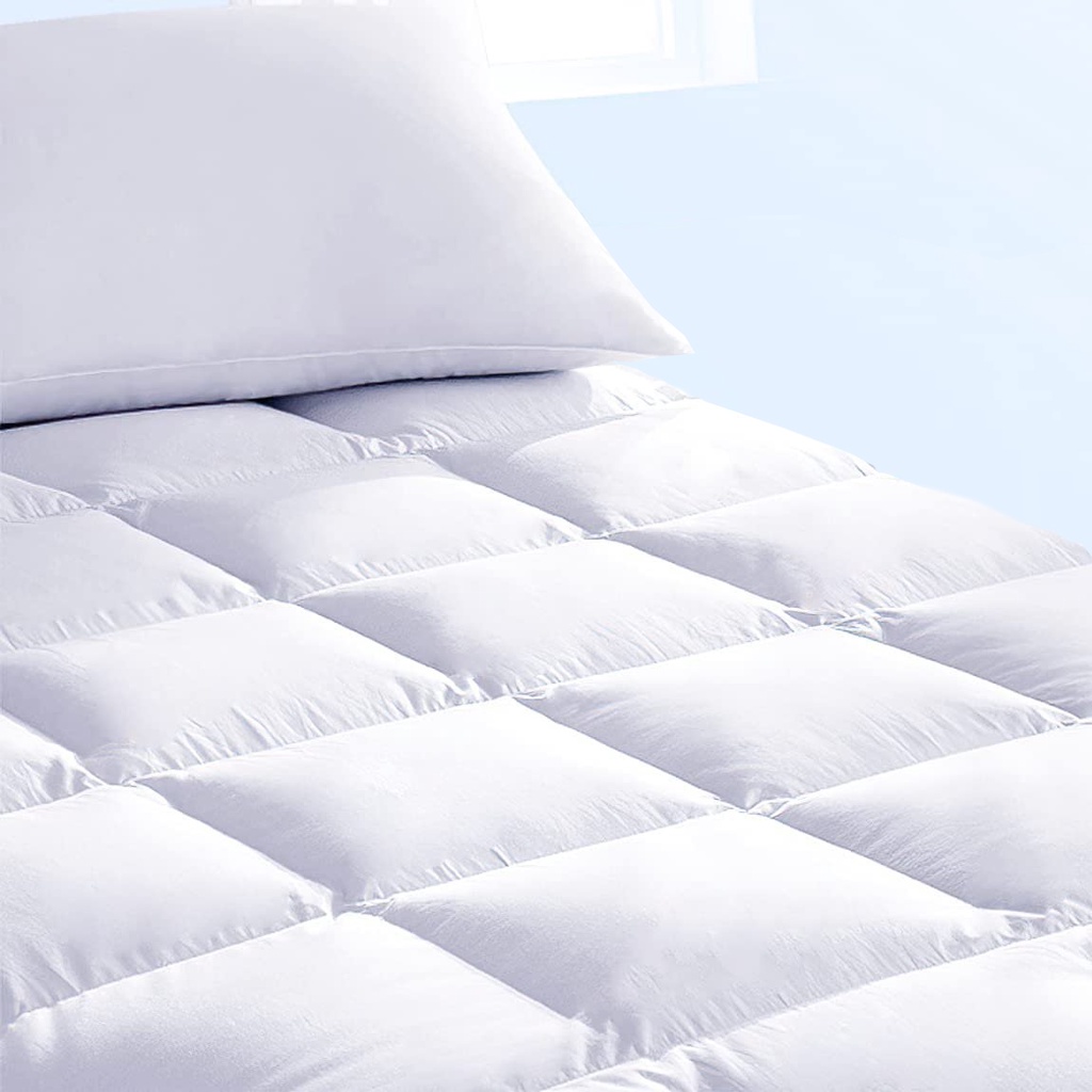 Pillow Top Solteiro 100% Fibra Siliconada 1600G/M² - Tecido Percal Algodão - Muito mais Conforto em Oferta na Shopee