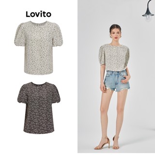 Lovito Casual Blusa Feminina Floral L68ED231 (Multicor)