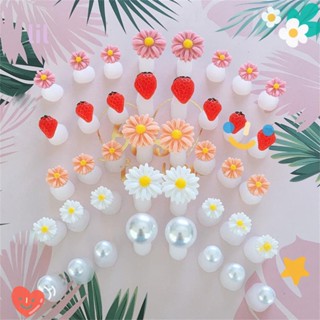 LIL 8 Pcs Separador De Dedo Do Pé Acessório Daisy Flower Silicone