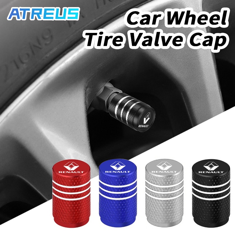4 Pcs Renault Tampas Da Válvula Do Pneu De Carro Peças De Metal Automotivo Carro Acessórios Para Renault ZOE Clio Fluence Duster Megane 2 Sandero Kwid Logan Captur Scenic Kiger Koleos