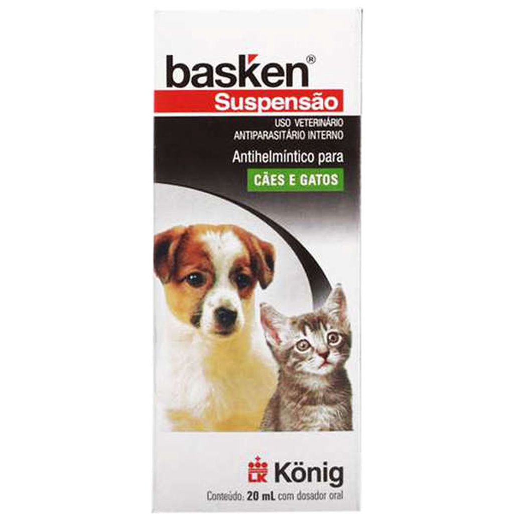 Basken Suspensão König Vermífugo para Cães e Gatos - 20 mL