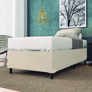 Base Cama Box 79x198x38cm Bege Suede Veludo Prince em Oferta na Shopee